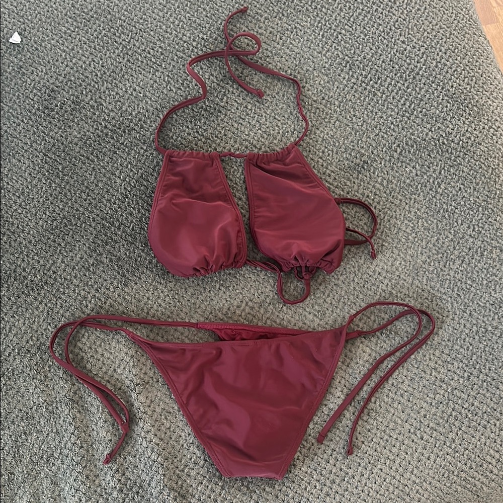 Victoria's Secret Burgundy Bikini
